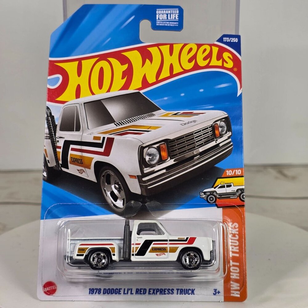1978 Dodge Lil Red Express Truck Hot Wheels 173/250 White W/ Red Gold Stripes 1: